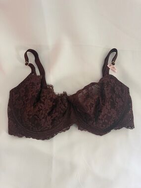 38DDD victoriaโs Secret Dream angels push-up without padding bra Chocolate NWT